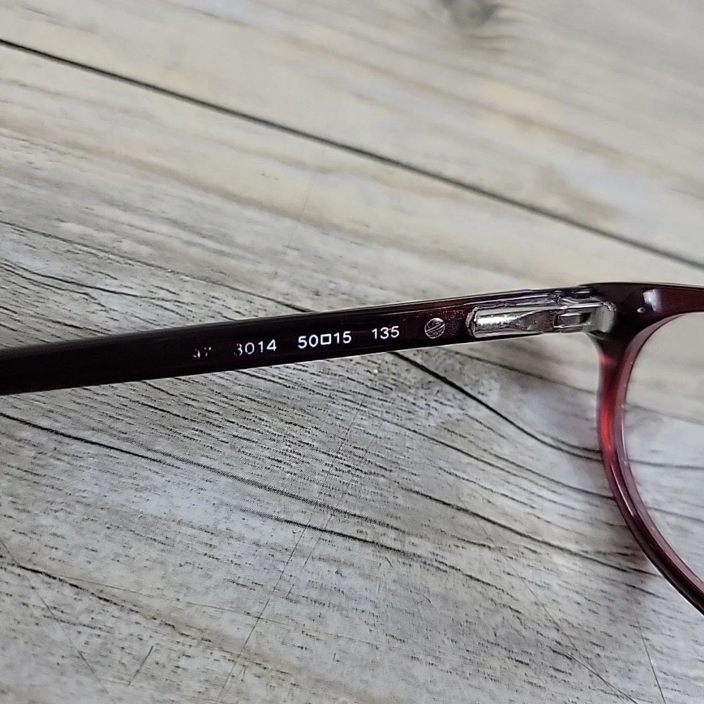 Burberry Eyeglasses B 2097 3014 Frames Only 50-15-135 Oval Red‎ Italy